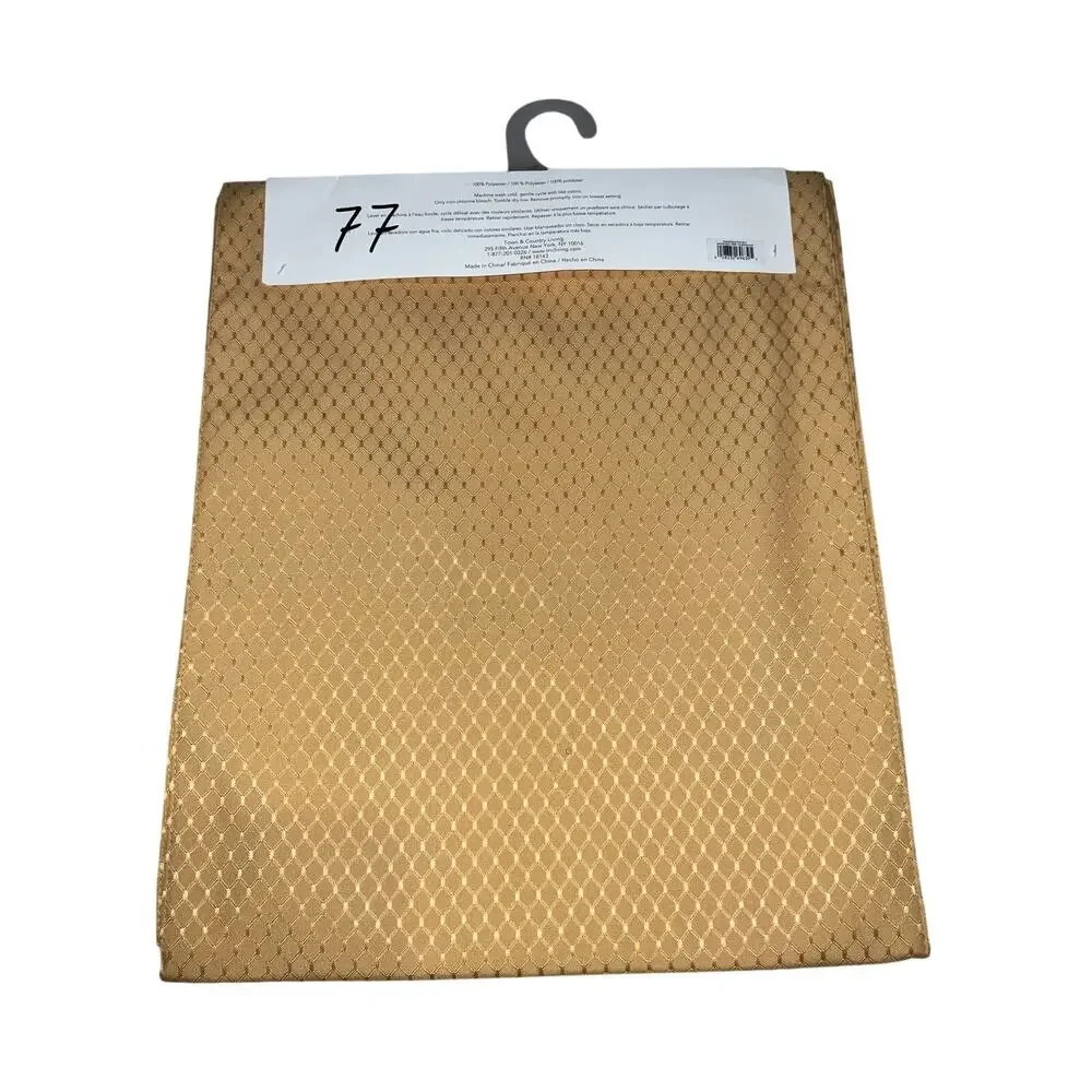 Town & Country Gold Living Diamond Pattern Table Runner 15 in x 90 in